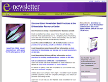 Tablet Screenshot of e-newsletters.com